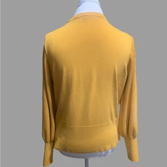 Apt 9 Gold ribbed sweater - Picture 3 of 8